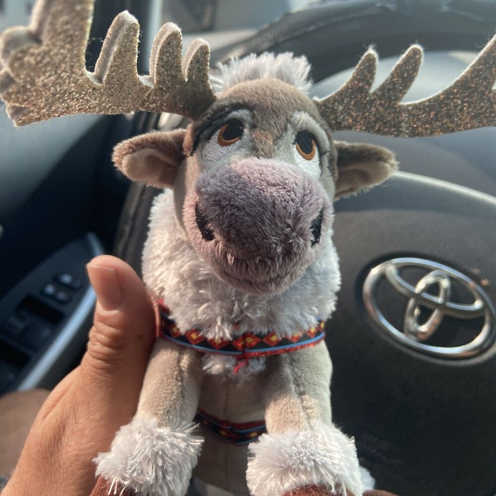 Plush Sparkle Sven Reindeer Disney Frozen II Plush 6.5" Antlers 2019 Ty Beani ba